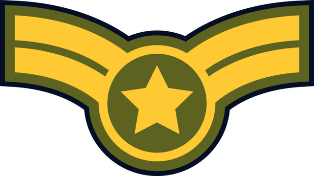 Soldier Badge Vector Design Element