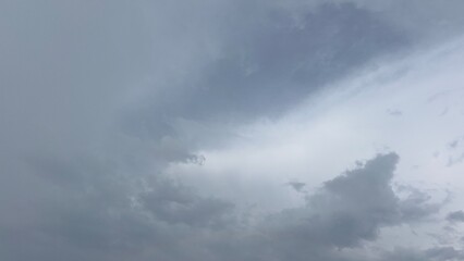 Overcast sky with dramatic clouds background for weather forecast use