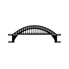 Modern Steel Bridge Icon for Infrastructure & Engineering Designs