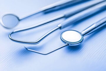 Gleaming Dental Instruments Ready for Use A Close-Up of Tools for Oral Care