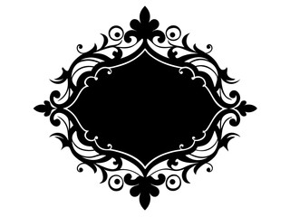 Decorative Border Silhouette Vector - Decorative Border SVG Vector Icon