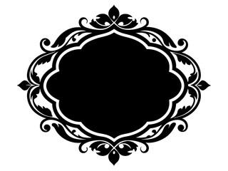 Decorative Border Silhouette Vector - Decorative Border SVG Vector Icon