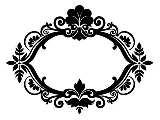 Decorative Border Silhouette Vector - Decorative Border SVG Vector Icon