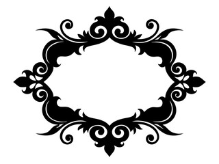Decorative Border Silhouette Vector - Decorative Border SVG Vector Icon