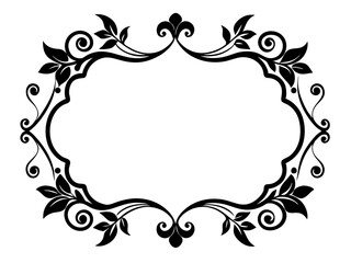 Decorative Border Silhouette Vector - Decorative Border SVG Vector Icon