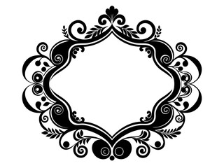 Decorative Border Silhouette Vector - Decorative Border SVG Vector Icon
