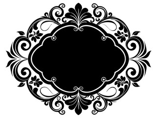 Decorative Border Silhouette Vector - Decorative Border SVG Vector Icon