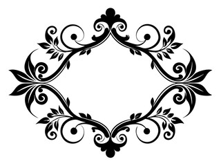 Decorative Border Silhouette Vector - Decorative Border SVG Vector Icon