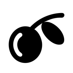 Olive Fruit Icon Vector Illustration