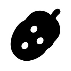 Noni Fruit Icon Vector Illustration