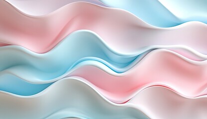 Obraz premium Abstract pastel pink and blue wave background.