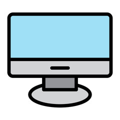 Computer Vector Filled Icon Design