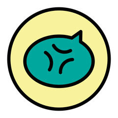 Fototapeta premium Chat Bubble Vector Filled Icon Design