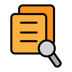 Document Vector Filled Icon Design