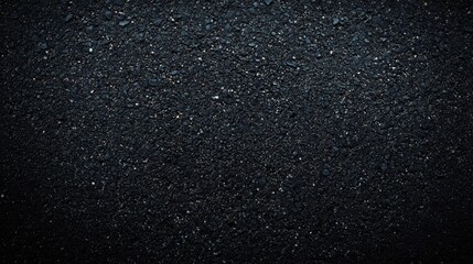 Obraz premium Dark asphalt surface texture close-up.