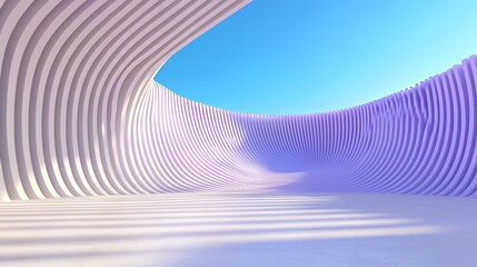 Naklejka premium Abstract architectural structure with soft pastel colors