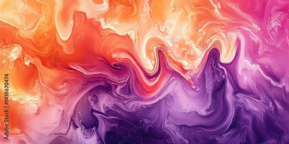 Poster abstract background featuring a swirling color fade into a pattern.
