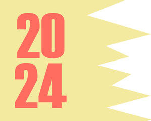 2024 New Year Typography Element