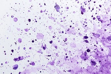 Naklejka premium Abstract Purple Paint Splash and Drips on White Background