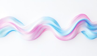 Abstract pastel pink and blue wave flow.