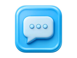 Fototapeta premium 3D chat message icons. Message inbox for apps and web.