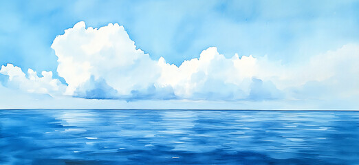 Obraz premium Scenic Ocean Views with Cloudy Skies and Beautiful Coastline