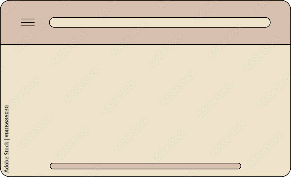 Poster browser page ui element set