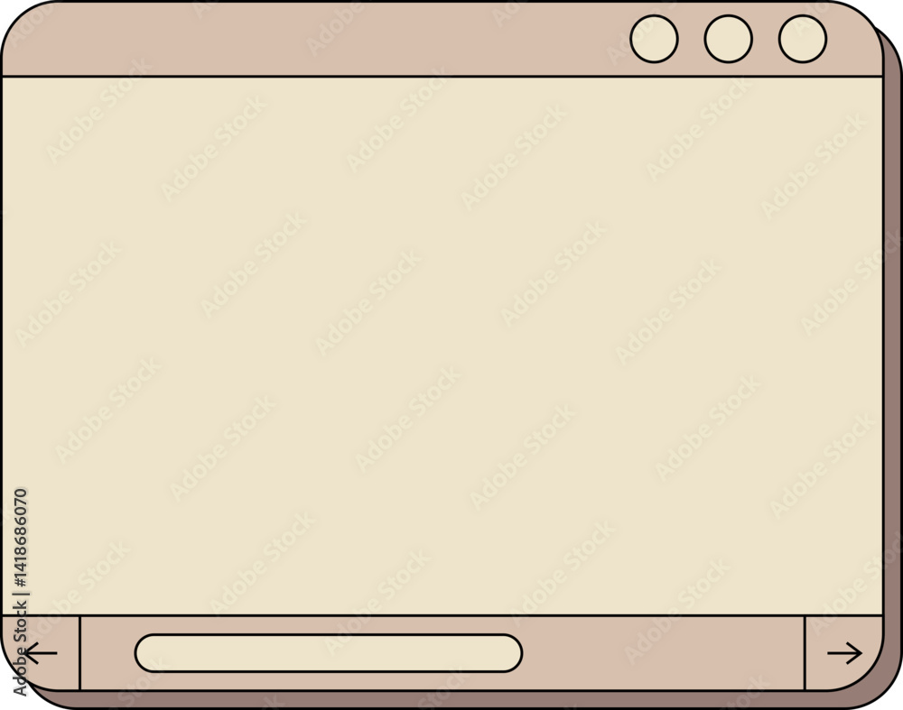 Poster browser page ui element set