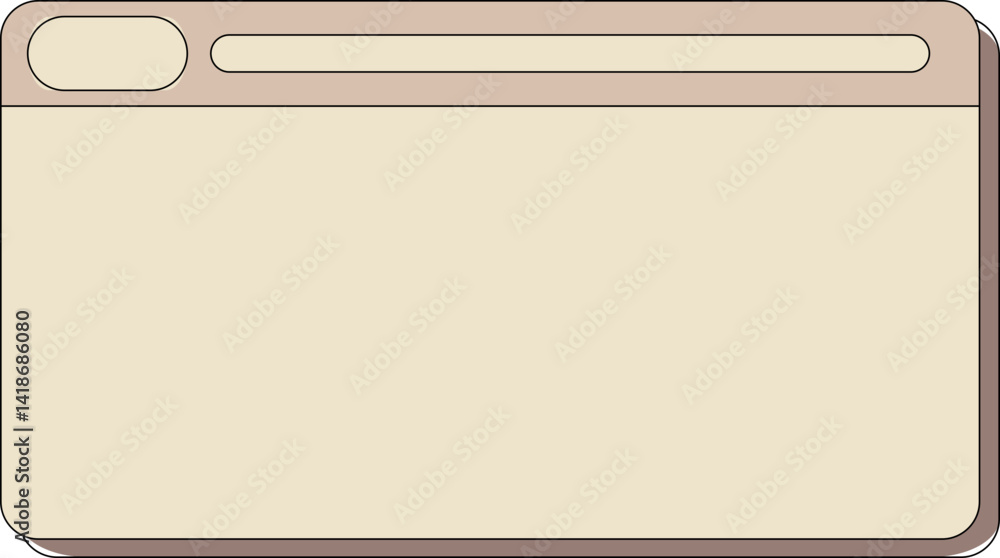 Poster browser page ui element set
