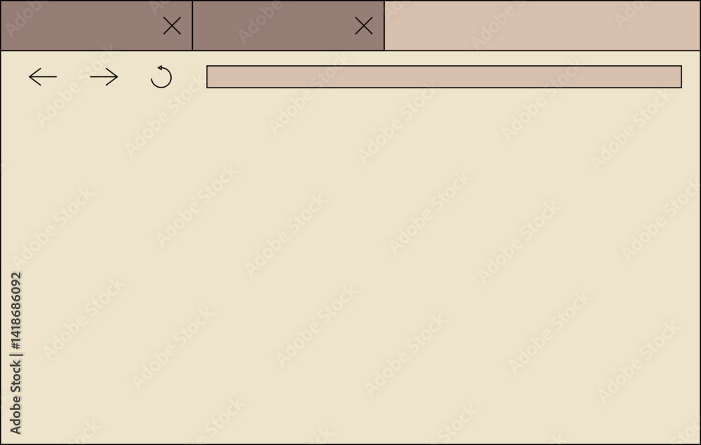 Poster browser page ui element set