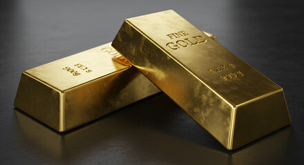 stacked gold bars