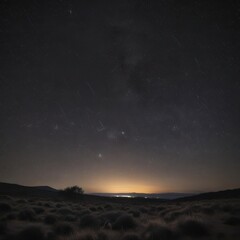 Fototapeta premium northern lights at night, night sky with stars, night sky with moon