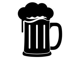 Beer Mug Silhouette Vector | Cheers Beer Mug SVG for Cricut