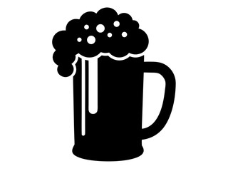 Beer Mug Silhouette Vector | Cheers Beer Mug SVG for Cricut