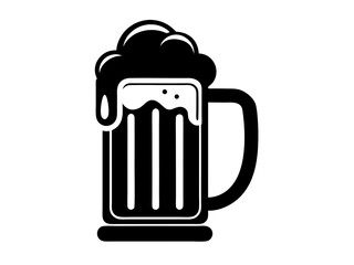 Beer Mug Silhouette Vector | Cheers Beer Mug SVG for Cricut