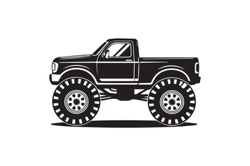 monster truck illustration vector © somaiya