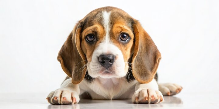 Sad Beagle Puppy Eyes Paws Photo - Cute Dog Images, Adorable Beagle Puppy Pictures, Heartbreaking Dog Photoshoot