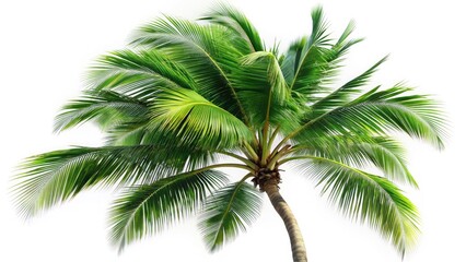 Slow Motion Palm Tree Leaves, Low Angle, Long Exposure Photography, Wind, Nature, Tropical
