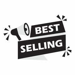 Best selling iconic label vector illustration