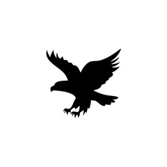 Eagle silhouette vector icon