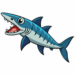 Fototapeta premium shark vector illustration