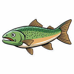 vector illustration of a fishing