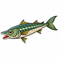 vector illustration of a fish
