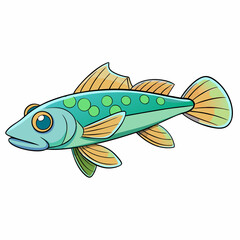 fish on a white background