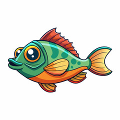 fish on a white background
