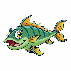 illustration of cartoon fish