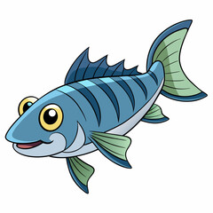 Fototapeta premium fish on a white background