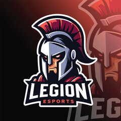 Fototapeta premium legion mascot logo vector illustration