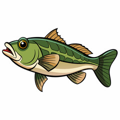 vector illustration of a fish