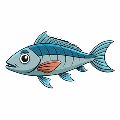 fish on a white background